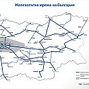 Карта на железопътна мрежа в Република България