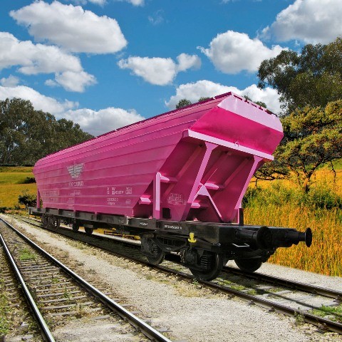 WAGON, FREIGHT, 4-AXLED, FOR THE CARRIAGE OF LOOSE /GRANULATED/ GOODS, Uagpps type