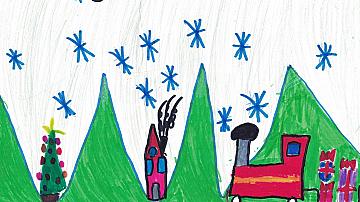 Конкурсът за детска рисунка за децата на служителите в БДЖ има своя победител